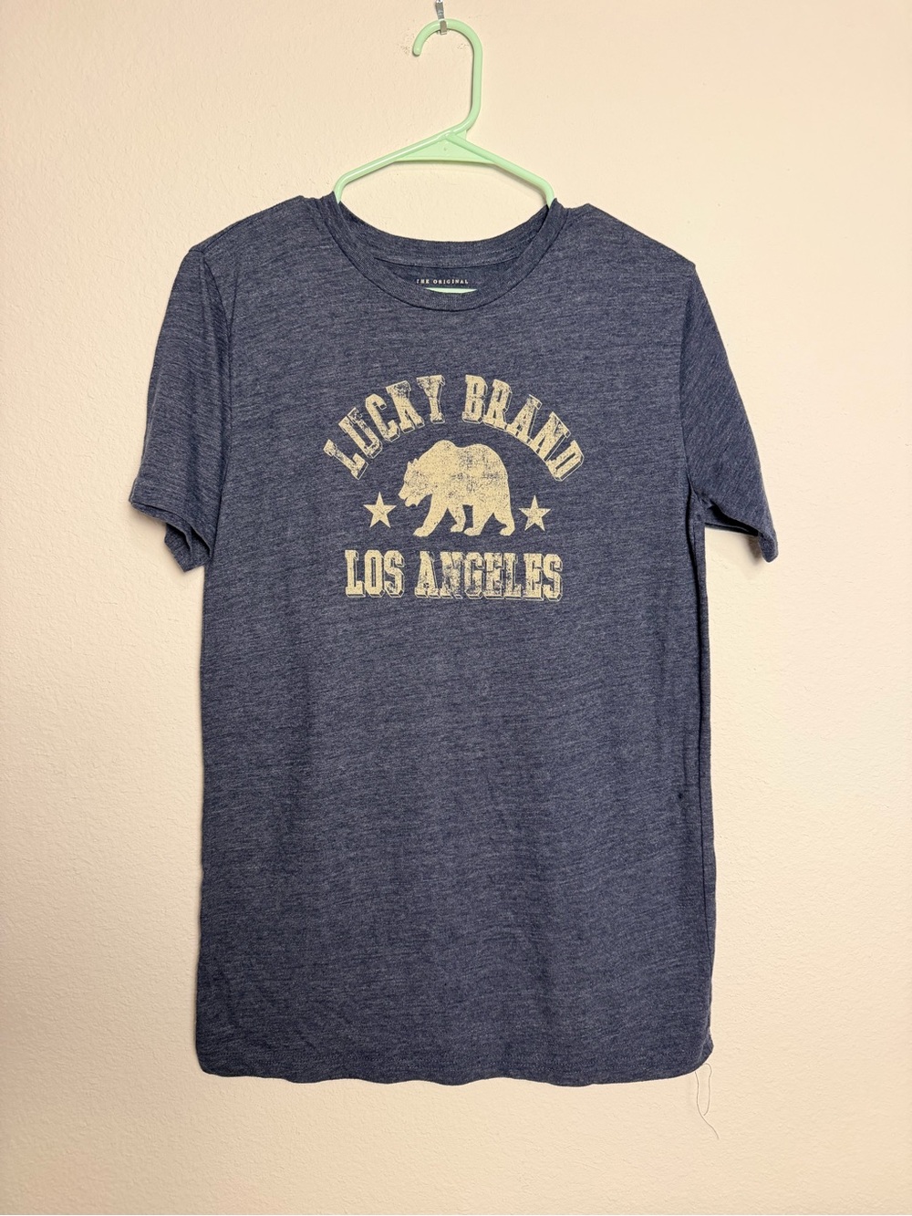 Lucky Brand' Los Angeles bear Graphic T-Shirt in Heather Navy XL